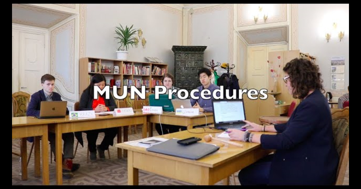 Procedure Of MUN Conferences In India